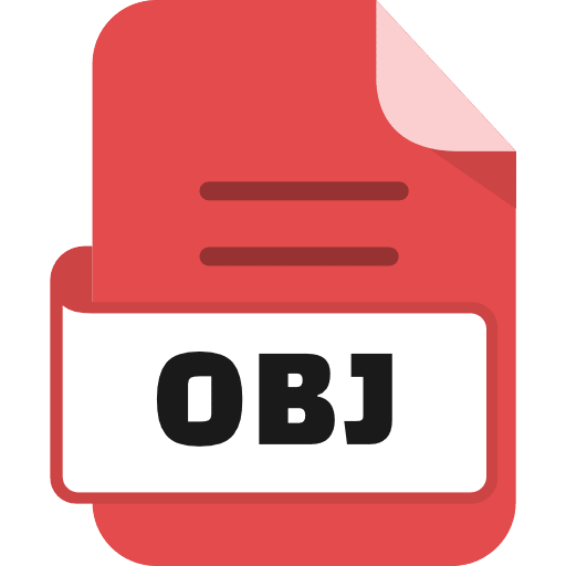 File Obj Color Red PNG Image