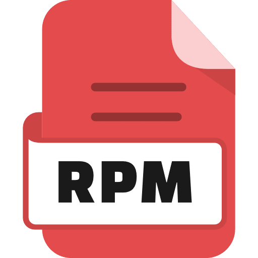File Rpm Color Red PNG Image