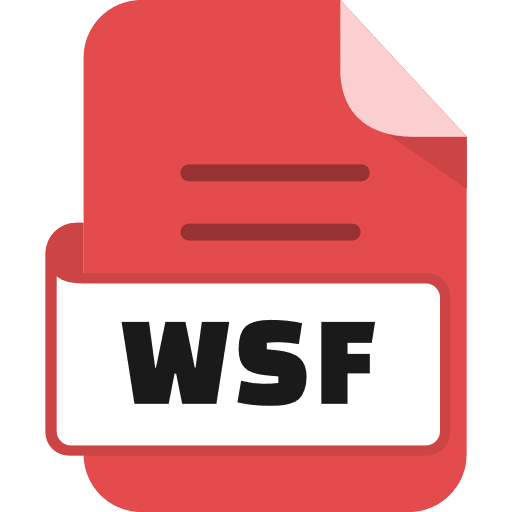 File Wsf Color Red PNG Image