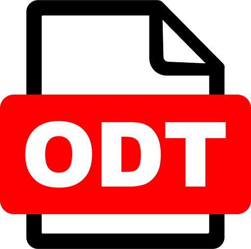 Odt File Format PNG Image