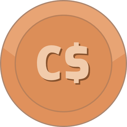 Bronze Coin Canadian Dollar PNG Image