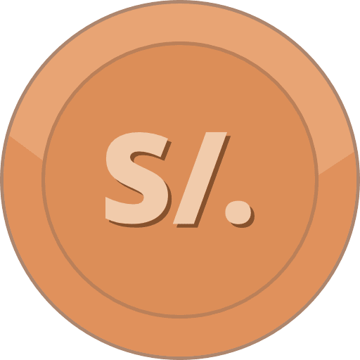 Bronze Coin Peruvian Sol PNG Image