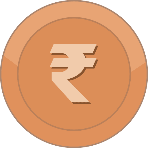 Bronze Coin Rupee PNG Image