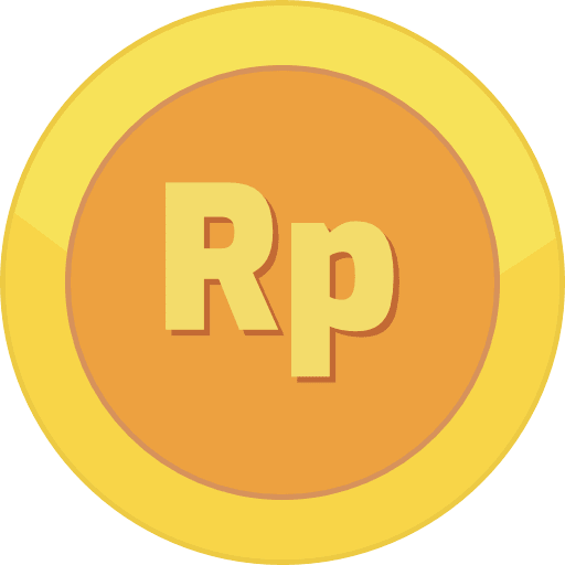 Gold Coin Indonesian Rupiah PNG Image