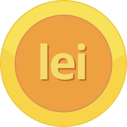 Gold Coin Romanian Leu PNG Image