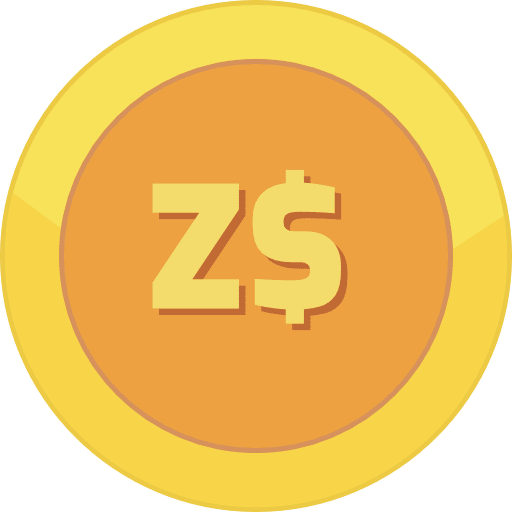 Gold Coin Zimbabwean Dollar PNG Image