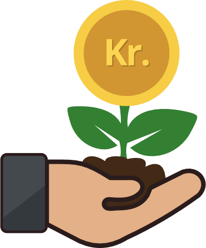Investment Danish Krone Color PNG Image