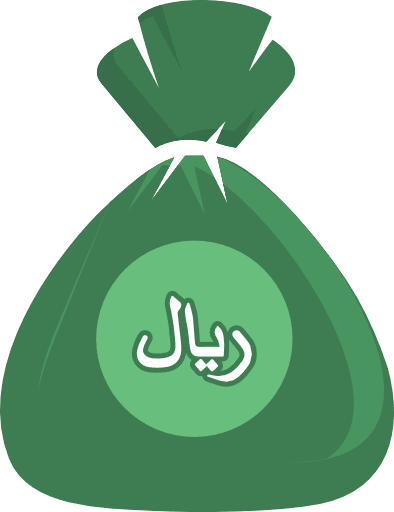 Money Bag Saudi Arabia Riyal Color PNG Image