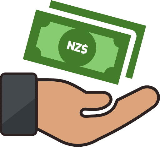 Money Notes Receiving New Zealand Dollar Color PNG Image