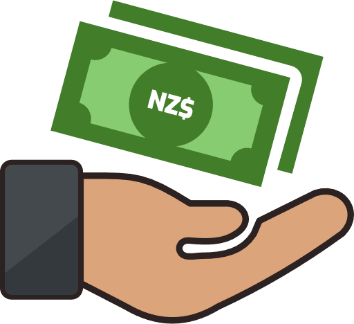 Money Notes Receiving New Zealand Dollar Color Icon