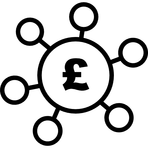 Pound Distribute Money Icon