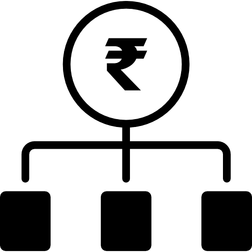 Rupee Money Allocation PNG Image