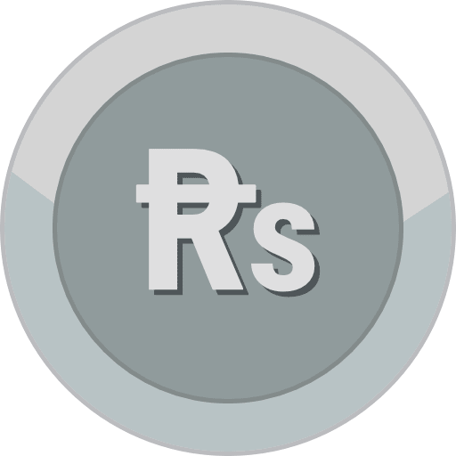 Silver Coin Pakistan Rupee PNG Image