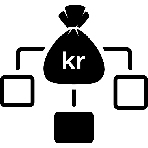 Swedish Krona Income Distribution Icon