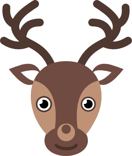 Reindeer Color PNG Image