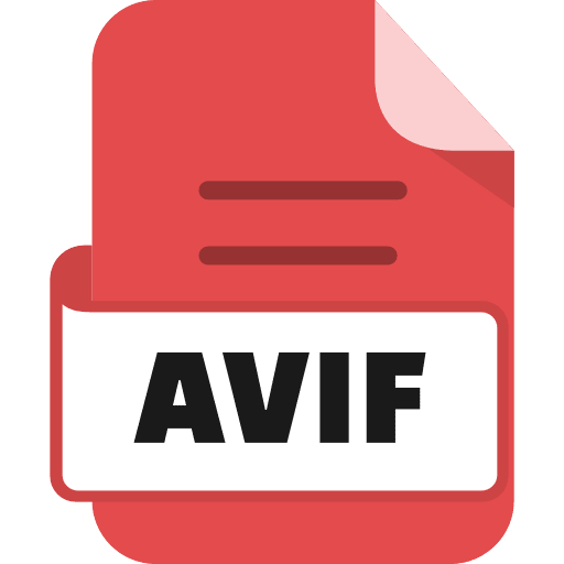 File Avif Color Red PNG Image