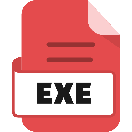 File Exe Color Red PNG Image