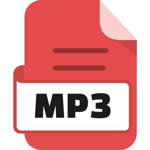 File Mp3 Color Red PNG Image