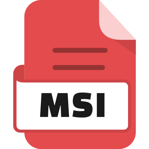 File Msi Color Red PNG Image