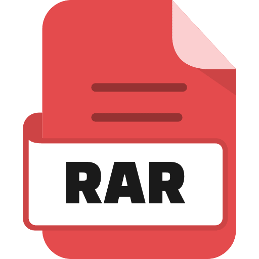 File Rar Color Red Icon