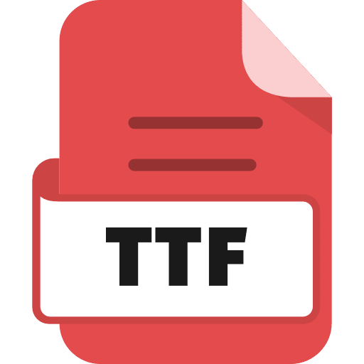 File Ttf Color Red PNG Image