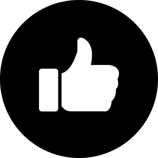 Like Button Black PNG Image