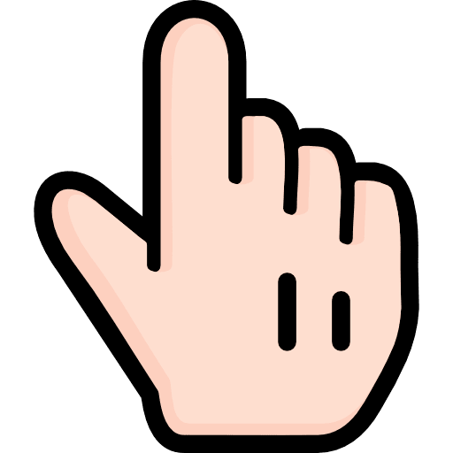 Mouse Hand Cursor Color PNG Image