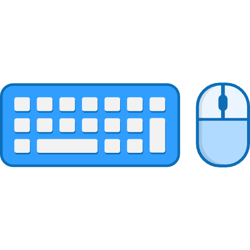 Wireless Keyboard Mouse Combo Color PNG Image