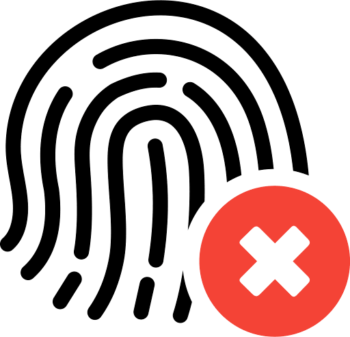 Biometric Denied PNG Image
