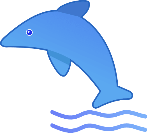 Dolphin Color PNG Image