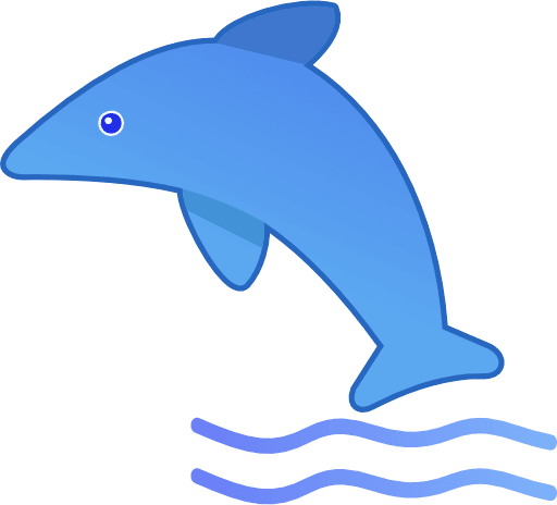 Dolphin Color Icon