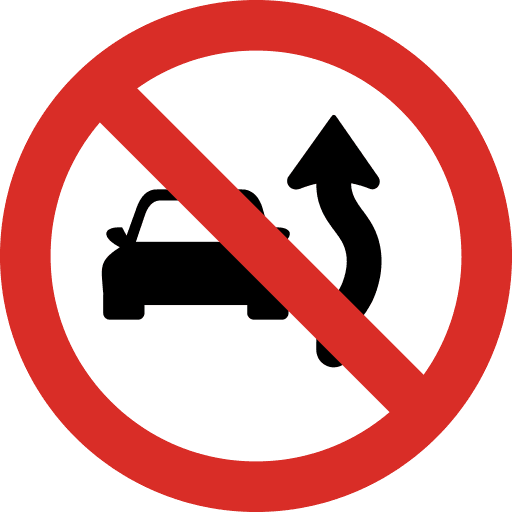 Do Not Overtake Sign PNG Image