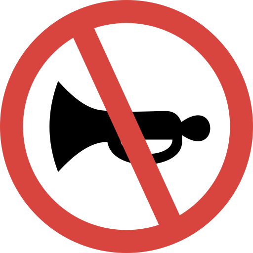 No Horn Icon