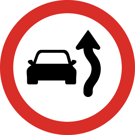 Overtake Sign PNG Image