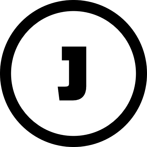 J Alphabet Round PNG Image
