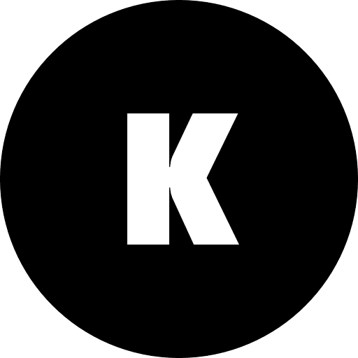 K Alphabet Round Circle PNG Image