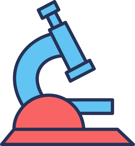 Laboratory Microscope Test Icon