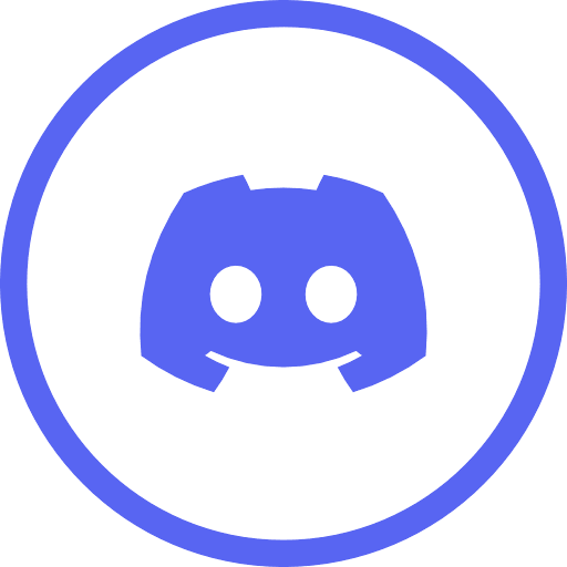 Discord Round Line Color PNG Image