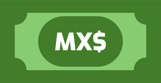Mexican Peso Note Color PNG Image