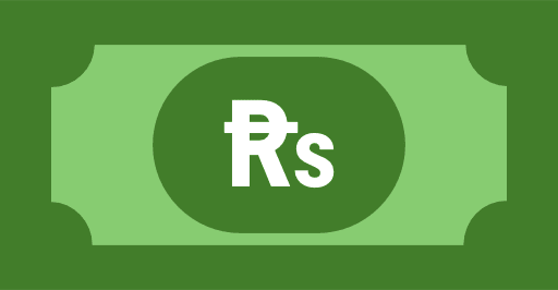 Pakistan Rupee Note Color Icon