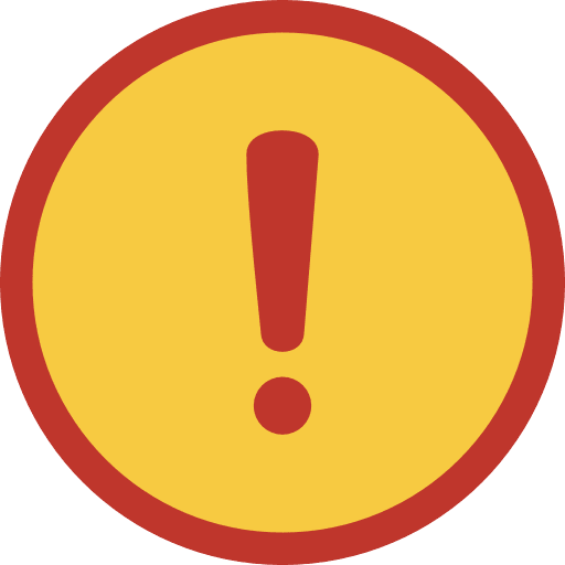 Exclamation Warning Round Yellow Red PNG Image