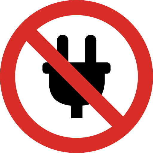 No Electric Plug PNG Image
