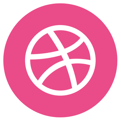 Dribbble Round Color Icon