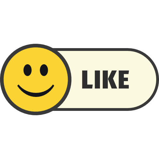 Like Button With Emoji Extension PNG Image
