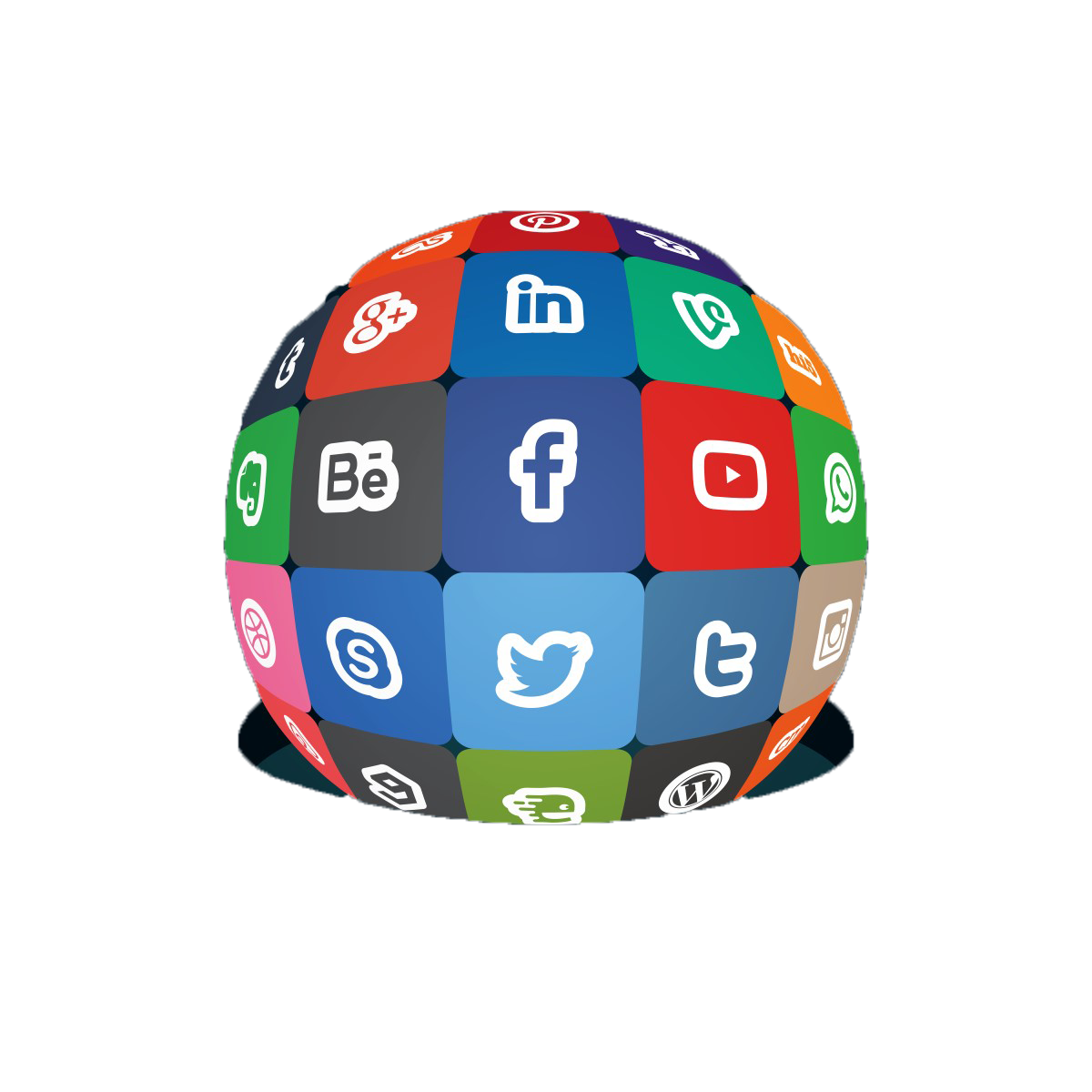 Networking Service Icons Media Social Optimization Marketing PNG Image