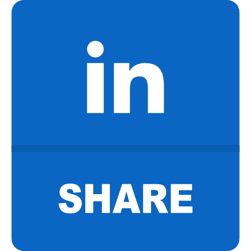Share On Linkedin Button PNG Image