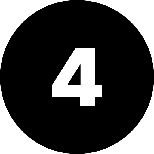 Four Number Round PNG Image