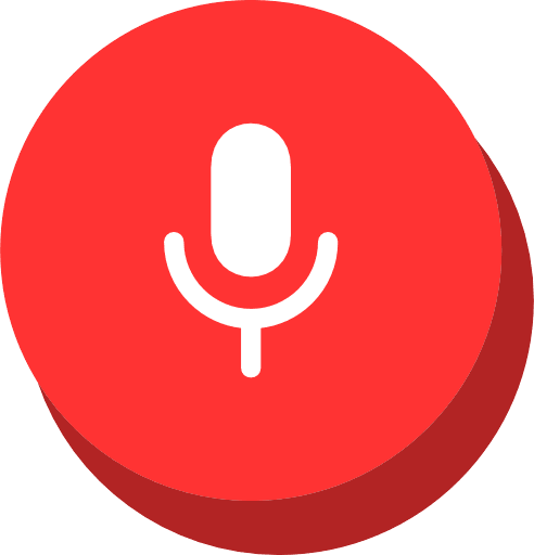 Microphone Button Red PNG Image