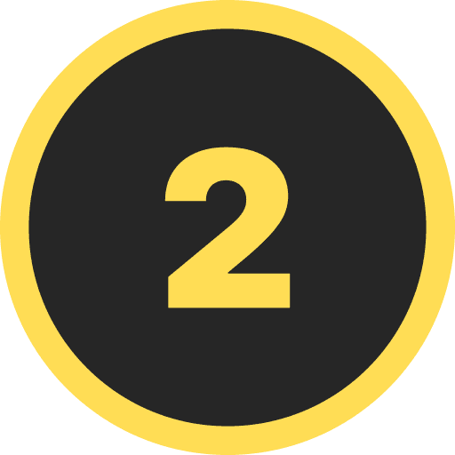 Number Two Round PNG Image