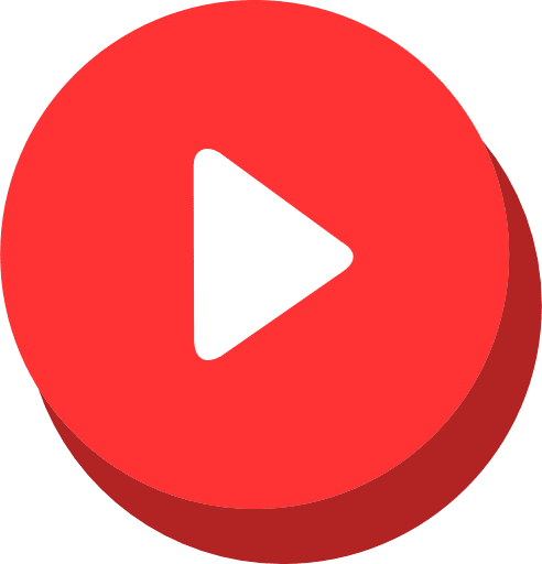 Play Button Red PNG Image